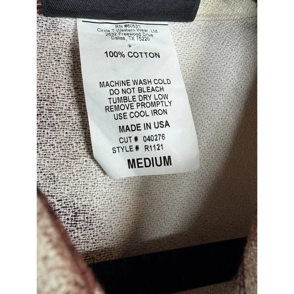 Vtg Roughrider Western Shirt Vest Cowboy Rodeo Print USA Medium Ranchcore - Picture 5 of 7